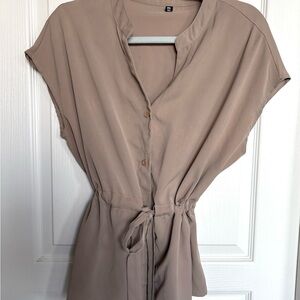 Elegant Tan Women's Top